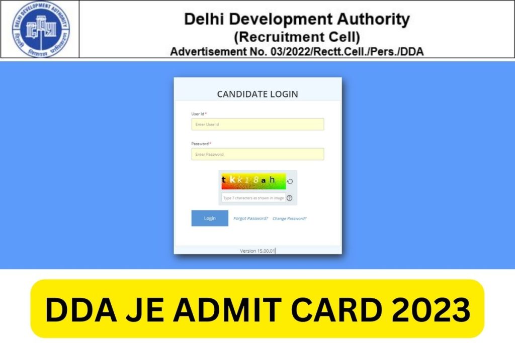 DDA JE Admit Card 2023, JSA Hall Ticket Link, Exam Schedule