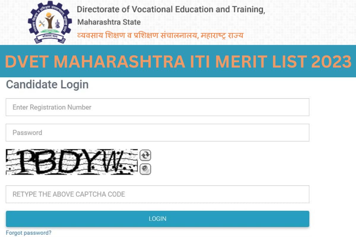 DVET Maharashtra ITI Merit List 2023, 1st Phase Seat Allotment List Link
