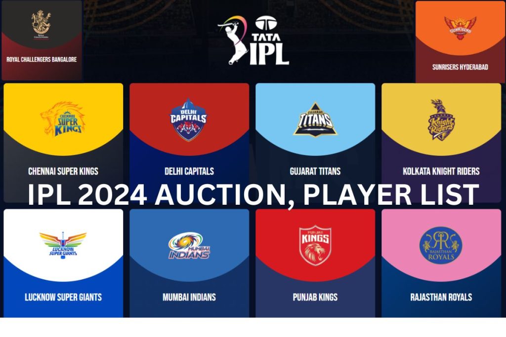 IPL 2024 Auction: List of Retained Players, Captain, Venue, Date and Time, Remaining  Purse - StudyBihar.Online