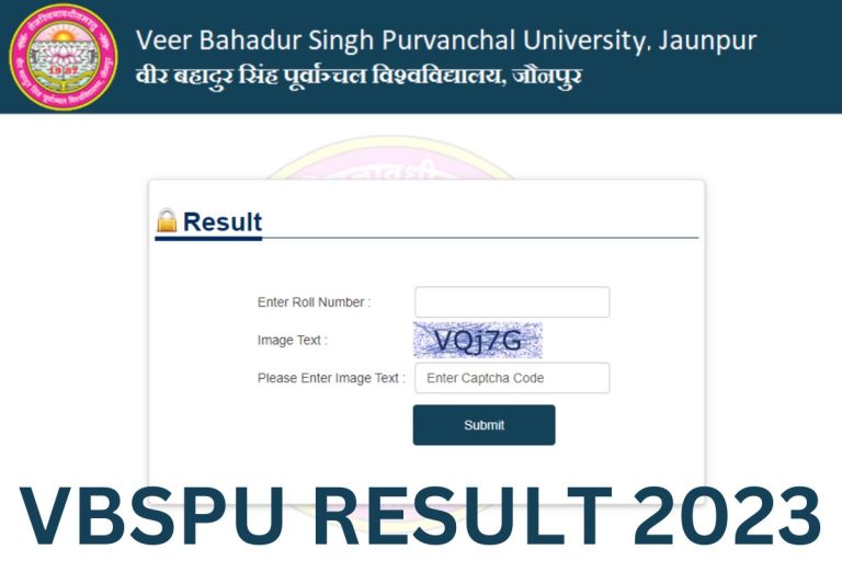 VBSPU Result 2024 - Purvanchal University BA, Bsc, B.Com 1st, 2nd, 3rd ...