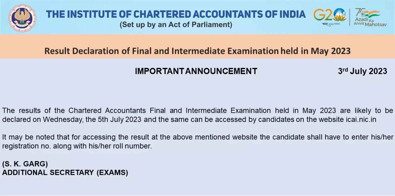 ICAI Result May 2024 CA Inter, Final Result, Pass Percentage, Topper List