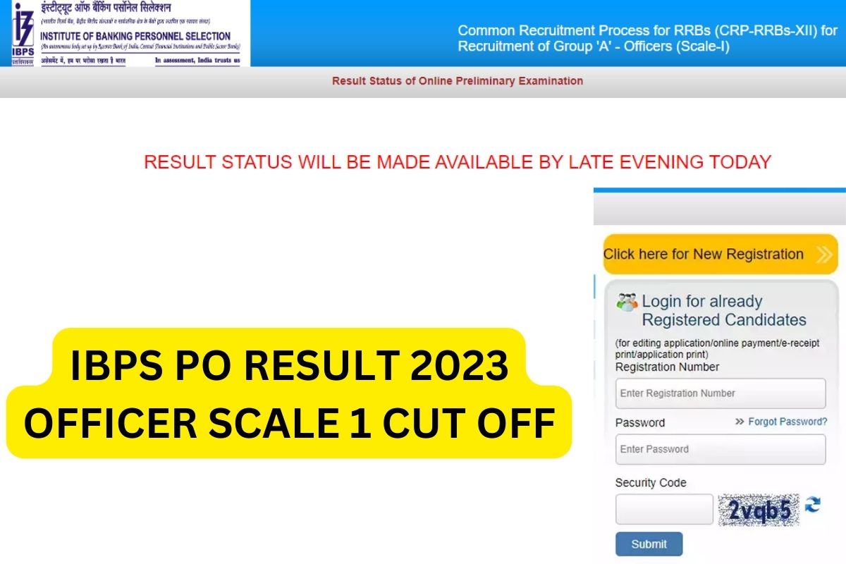 IBPS PO Result 2023, (Out) Probationary Officer Prelims Merit List Link