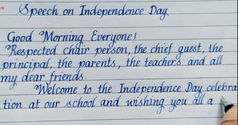 speech on independence day in english for students
