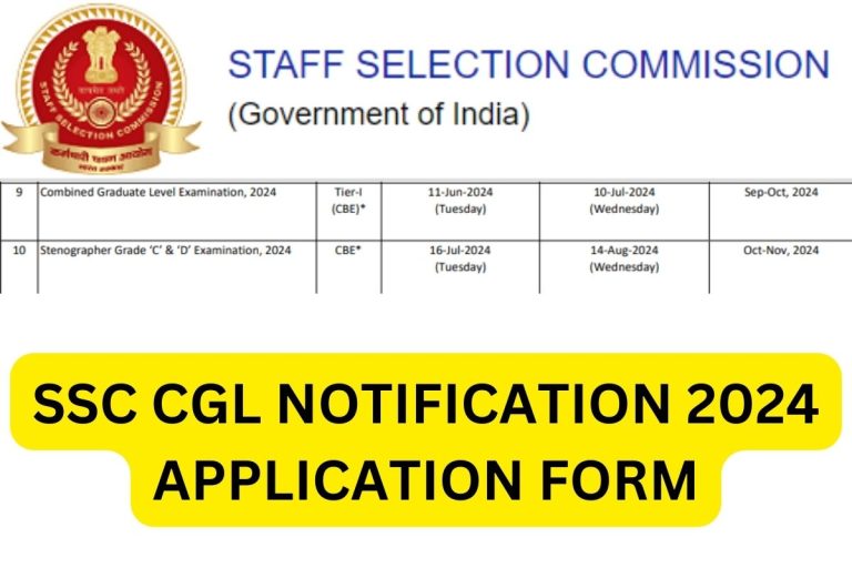 SSC CGL Notification 2024: Graduate Level Recruitment, Apply Online