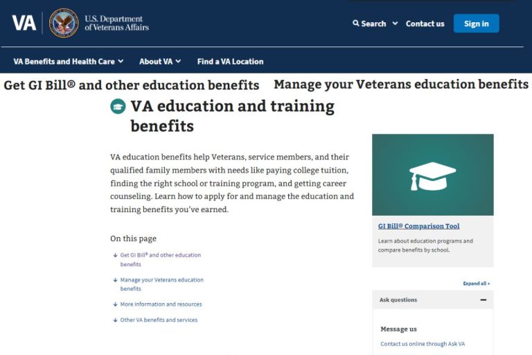 VA Education Benefits Montgomery GI Bill, Payment, Schedule, Login