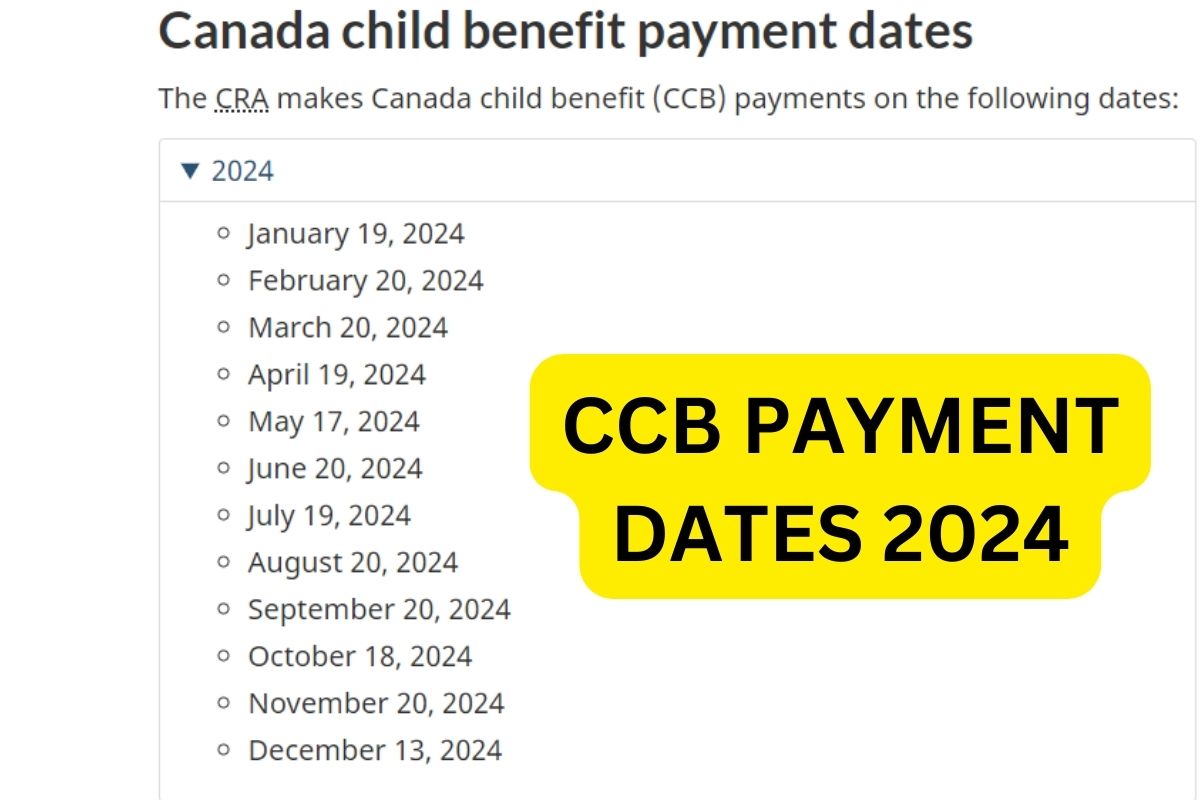 Canada Child Benefit Payment Dates 2024, 13 Jan CCB Amount & Status