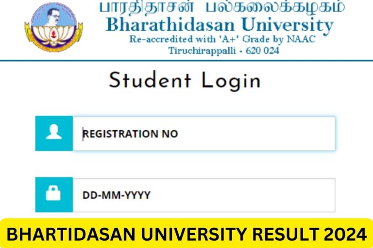 Bharathidasan University Result 2024, Bdu.ac.in UG PG Results Link