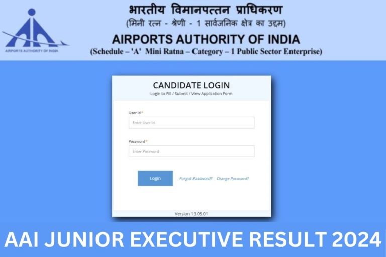 AAI Junior Executive Result 2024, JE Cut Off Marks, Merit List Link